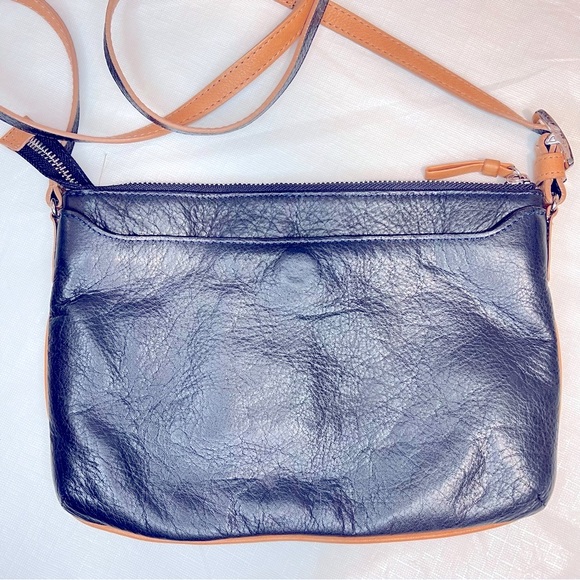 Brighton Fashionista "Laguna" Striped Canvas Crossbody Pouch Purse rare - Picture 5 of 7